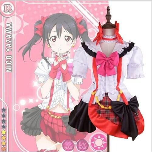 Love Live! School Idol Project Nico Yazawa Cosplay Costumes Stage Performance Costume Muse Group Member Uniform Custom