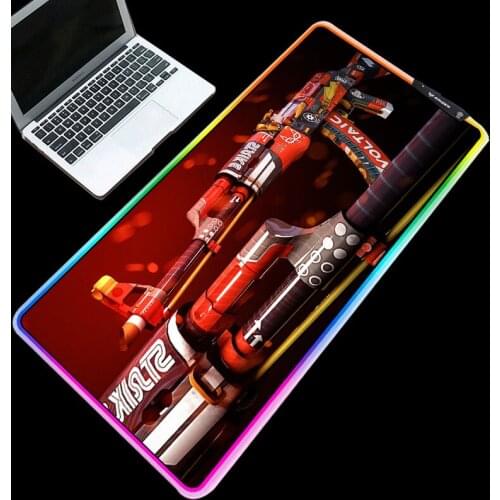 Mairuige Popular gaming mouse pad, CSGO RGB desk pad, LED lighting, high quality computer keyboard pad