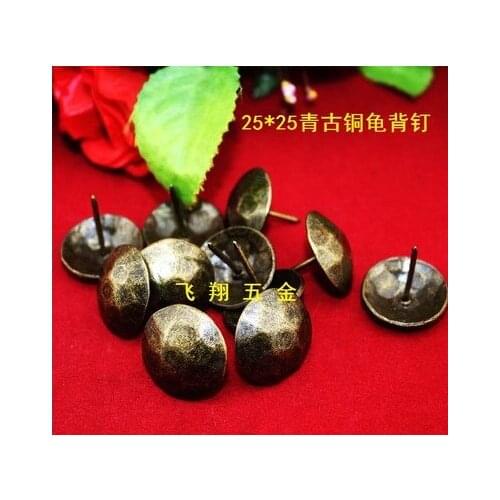 Hardware accessories Bubble nails Vintage Upholstery nails Upholstery tacks Decorative bronz color square tacks 25mm*25mm