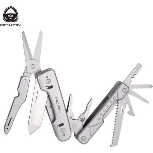 ROXON S802 Phantom Multi Tool Pliers and scissors with Replaceable Knife and Wire Cutters Innovative New 2020