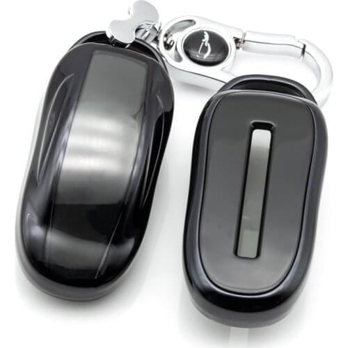 Soft TPU Car Remote Key Chain Covers Case Key Protective Shell Holder for Tesla Model X Model Y Model S 2016-2019