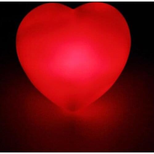 Desktop Decor Red Heart Led Light Night Lamp