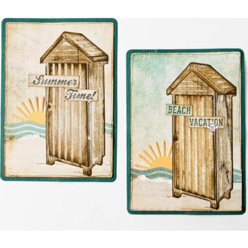 New Seaside wooden box metal Cutting Dies Stencils DIY Scrapbooking Paper/photo Cards Embossing Dies