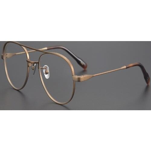 Retro Japanese Handmade Pure Titanium Eyewear Frame Men Prescription Myopia Eyeglasses Vintage Women Computer Glasses Spectacle
