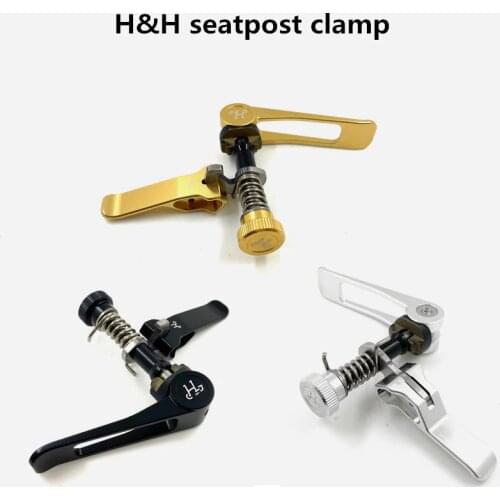 H&H original seatpost clamp hook ultra-light hollow seat rod bundle for brompton bike new accessories SeatClamps V3