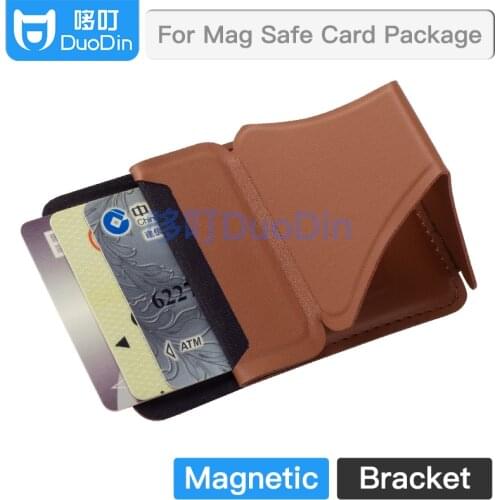 Suitable For iPhone 12 Mag Safe Leather Magnetic Back Sticker Apple Mobile Phone Magnetic Card Holder MagSafe Card Holder