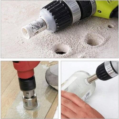 10Pcs Sturdy Metal Drill Bits 6-30mm durable Drilling Saw Polisher Diamond Glass Hole Opener Drilling Accessories for Home