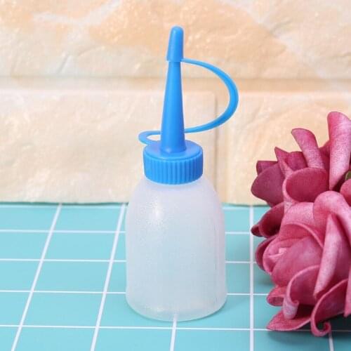 30ml Industrial Glue Gel Oil Ketchup Plastic Squeeze Bottle Jet Dispenser w/ Cap QX2E