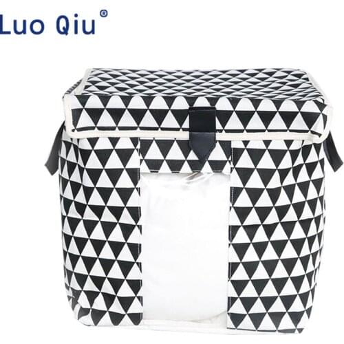 Simple visual clothing quilt containing multi-purpose finishing box cloth art wardrobe storage bag clothing bag