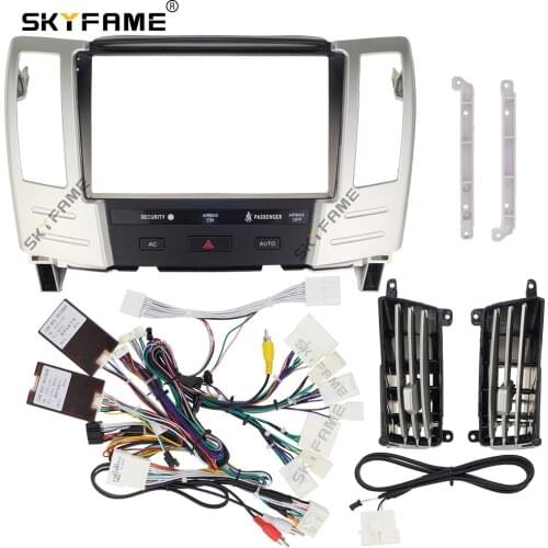 SKYFAME Car Frame Cable Canbus For Lexus RX RX300 RX330 RX350 RX400 RX450 Harrier 2003-2008 Big Screen Audio Dash Panel Fascias