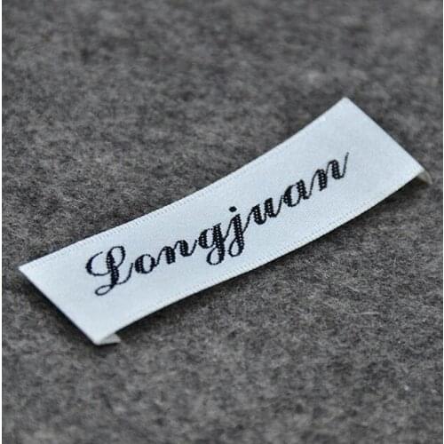 Garment satin woven labels/main labels/collar tags/clothing labels/embroidered woven&printed tags