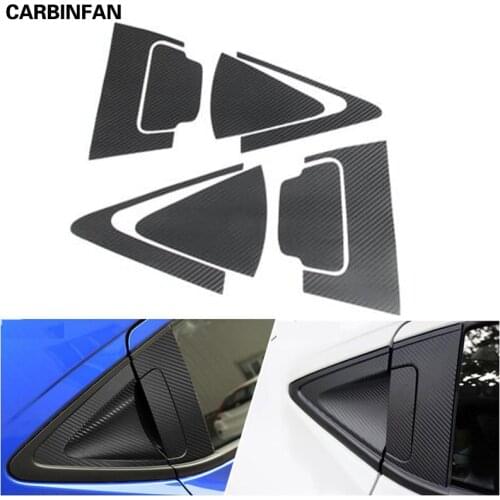 Car Styling Carbon Fiber Rear Door Handle Bowl Sticker Stickers Door Handle For Honda HR-V HRV Vezel 2015 2016 2017 2018 2019
