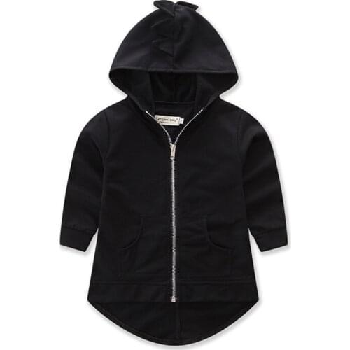 Spring Autumn Girls Casual Jackets Hooded Outerwear Fashion Printing Flower Windbreaker Children Clothing 2-8Years Girls Coat