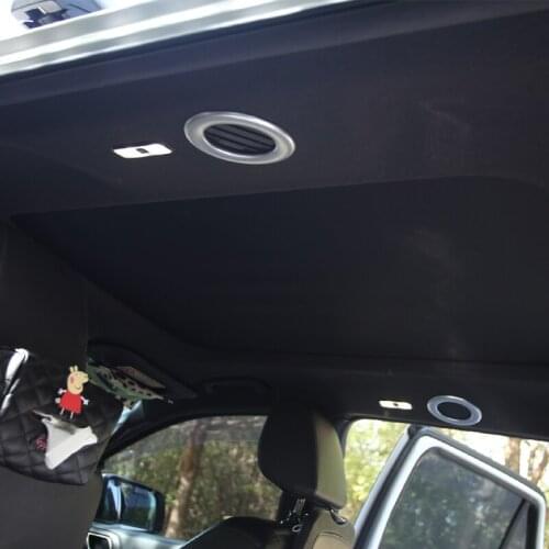 FOAL Burning Car Styling Inner Roof Air Vent Protective Trim Cover Outlet Sticker for Ford Everest Endeavour 2015 - 2017 Parts