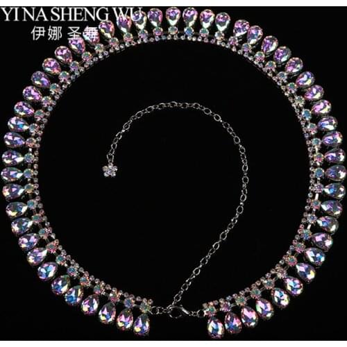 2018 Belly Dance Belt Rhinestones Bridal Sash Wedding Dress Sash Belt Crystal Waist Belt With Beaded Belly Dancing Accessories