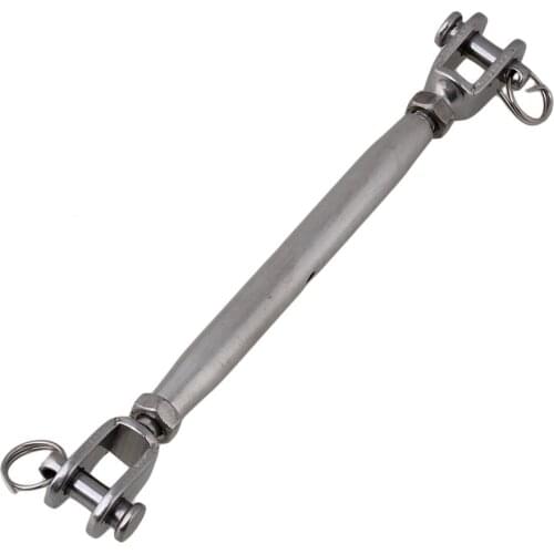 304 Stainless Steel European Style Closed Body M6 Jaw Turnbuckle With Working Magnetic