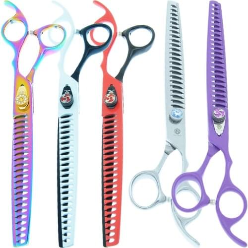 8.0" Professional Pet Thinning Scissors Japanese Steel High Quality Dog Grooming Shears Animal Hair Trimmer Dog Clipper LZS0386