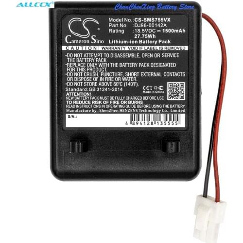 Cameron Sino 1500mAh Battery DJ96-00142A,DJ96-00142B for Samsung SS7550, SS7550m, SS7555, SSR200