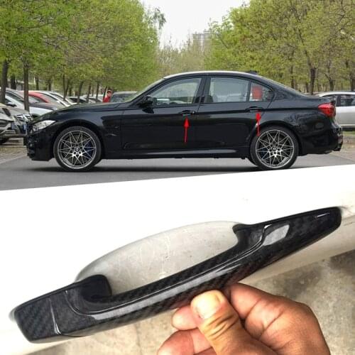 For BMW M3 F80 2009 2010 2011 2012 2013 2014 2015 2016 2017 2018 Accessories 100% real carbon fiber Auto outer door handle cover