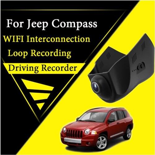 Car WiFi DVR Dash Camera For Jeep Compass MK49 2007~2017 Driving Video Recorder Road Record