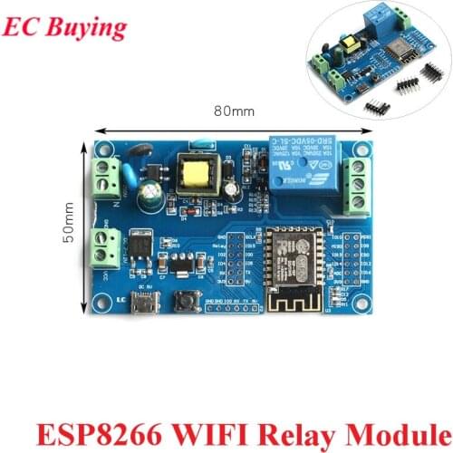 ESP8266 WIFI Wireless Relay Module ESP-12F AC 220V DC 5V 12V Power Supply ESP 12F Development Board Remote Control Smart Home