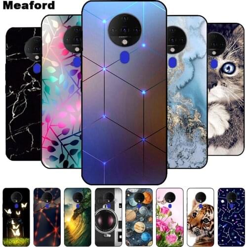 For Tecno Spark 6 Case Phone Cover Soft Silicone Back Case for Tecno Spark 6 Shockproof Cover for Tecno Spark6 Funda Case Bumper
