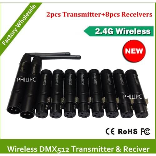 DHL Free Shipping Wireless DMX controller transmitter and receiver, LED Lighting DMX 512 controller