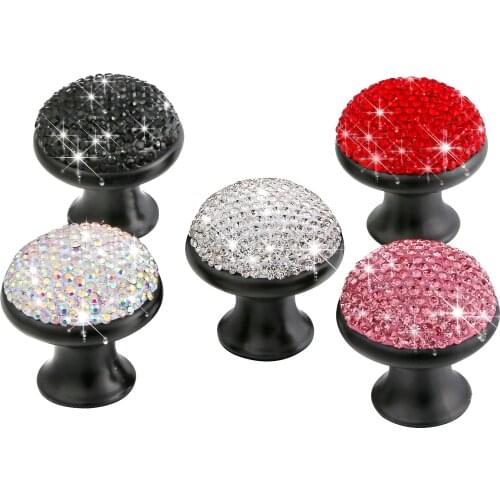 4pcs/lot Crystal Cabinet Handles American Drawer Pull Knobs Morden Wardrobe Cupboard Dresser Handle Furniture Knob