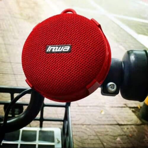 INWA) Outdoor Wireless Bluetooth Stereo Speaker Built-in mic Shock Resistance Level 7 Waterproof Bluetooth 5.0 Speaker