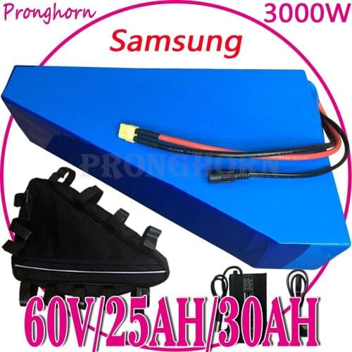 60V Battery 60V 30Ah 25Ah 21Ah 20Ah 18Ah Electric Bike Scooter Lithium Battery For 60V 2000W 2500W 3000W Electric Bike Motor