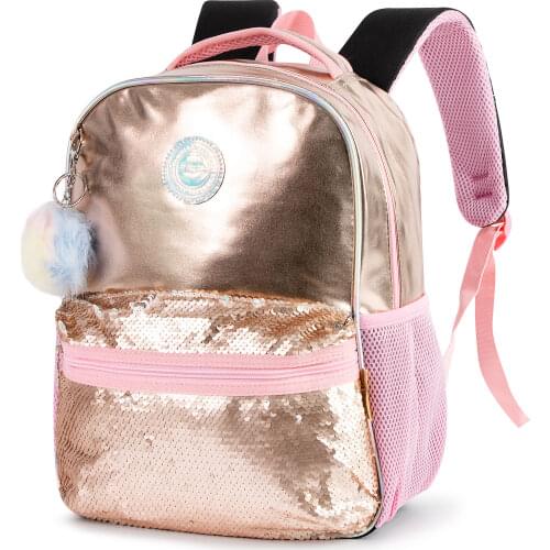 Mochilas Mujer Fashion Holographic Sequin Teenagers Little Girl Backpack Bag For School