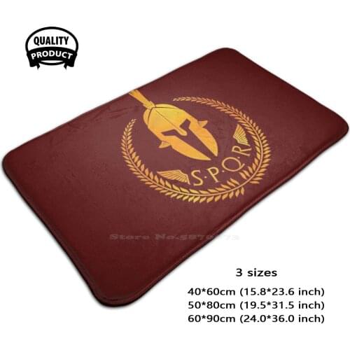 Spqr Soft House Family Anti-Slip Mat Rug Carpet Spqr Roman Gladiator Centurion Us Cinema Movies Film Legion Empire King Knight