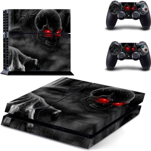 Ghost Style PS4 Skin Sticker for Playstation 4 Console & 2 Controllers Decal Vinyl Protective Skins Style 3