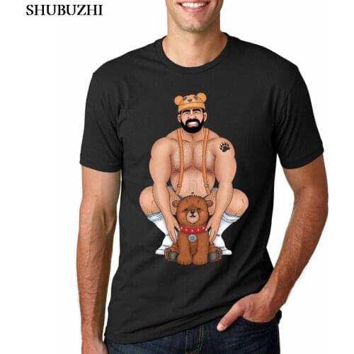 Clothing T shirt Daddy Bear Gay Shirt Printed T Shirts Geek Summer Youth T Shirt Humor Jeunesse cotton Men Top