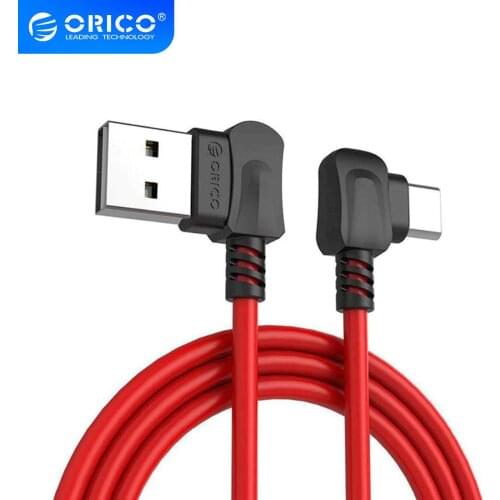 ORICO Right-angled Bending for USB TYPE C Phones USB Charging Cable For Samsung Galaxy S8 Note 8, OnePlus 2, for Xiaomi 4C USB-C