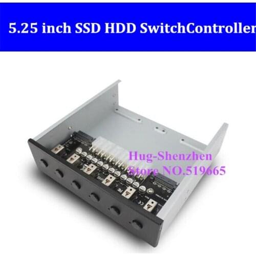 5.25inch optical Hard drive selector extension switcher SSD HDD Power Switch controller For Desktop with 2.5 inch SSD driver