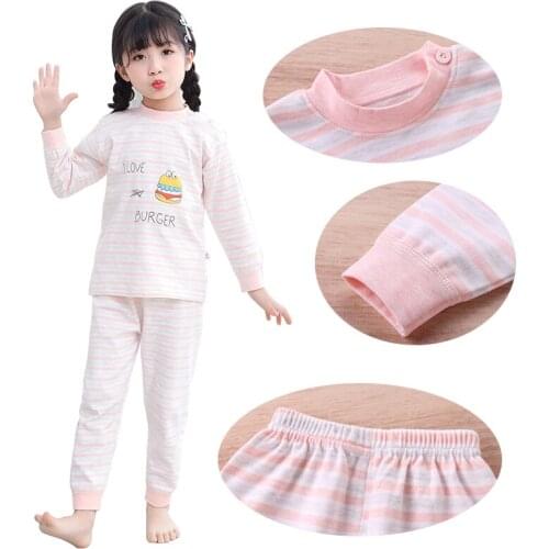 Unisex Baby Pajamas Sets Children Sleepwear Underwear Infant Cotton Long Sleeve Suit Clothes Boy and Girl Toddler Sleeper
