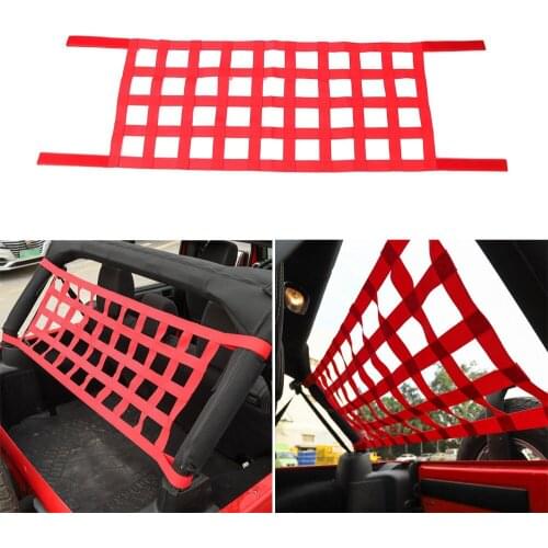 Cargo Top Roof Cover Rest Bed Restraint Net Hammock for 1997+ For Jeep Wrangler TJ