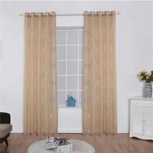 Simple Cut Flower Screen Home Bedroom Window Curtains Wind Wave Window Screen Curtains Rural Bubble