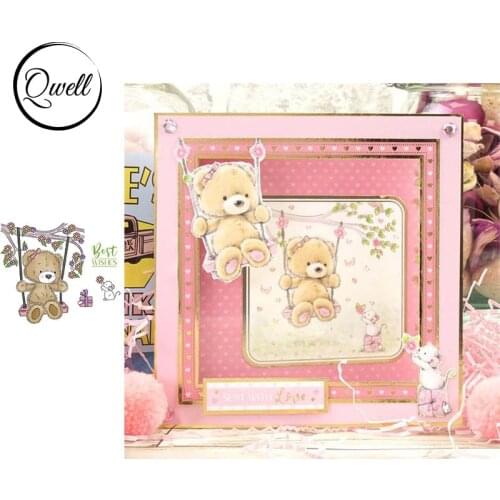 QWELL Cute Animal Little Bear Story Clear Stamps for Scrapbooking and Card Making Paper Craft 2020 New Transparent Silicone