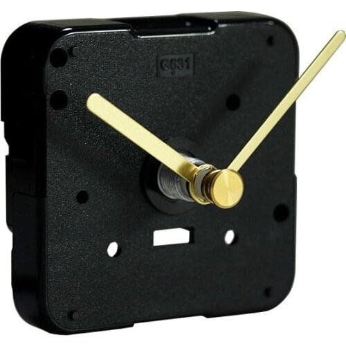 Shinfuku Wall Clock Mechanism With Short Brass Hands Silent Plastic Movement DIY Clock Accessory Kits Sweep Quartz Movement