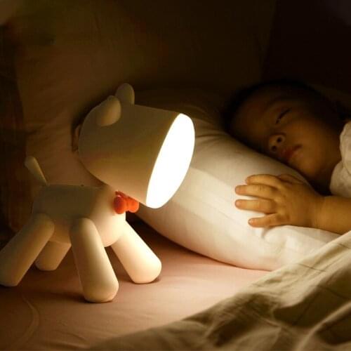 2020 Pup Led Night Lamp for Children 1200mAh Rechargable ELK Night Lights Adjust Brightness table lamp for Home in Bedroom