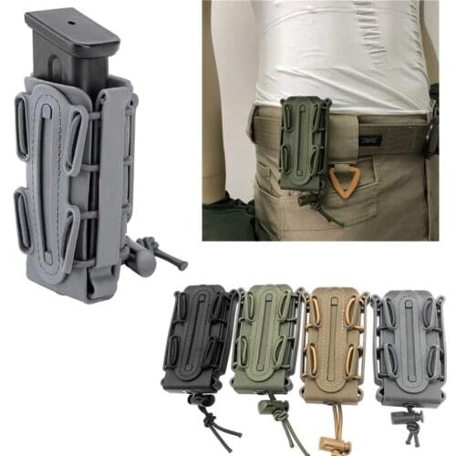 Tactical Magazine Pouch 9mm Molle Pistol Mag Military Soft Shell Mag Pouch with Belt Clip Magazine Holster Fastmag molle pouch