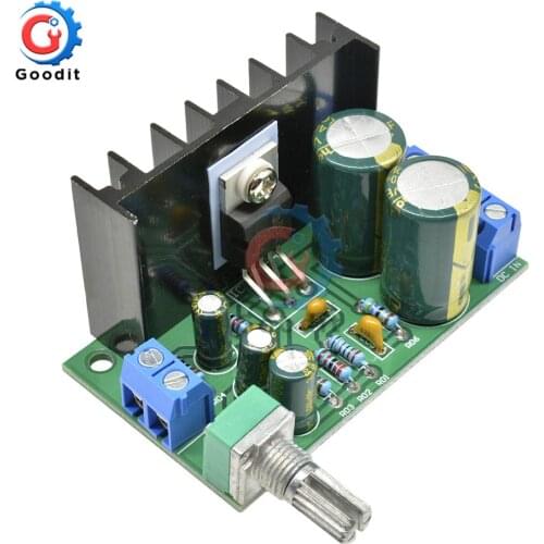 TDA2050 DC 12-24V 10-30W Amp Mono Audio Amplifier Board Module Single Power Supply Volume Adjustable 60*35*40mm