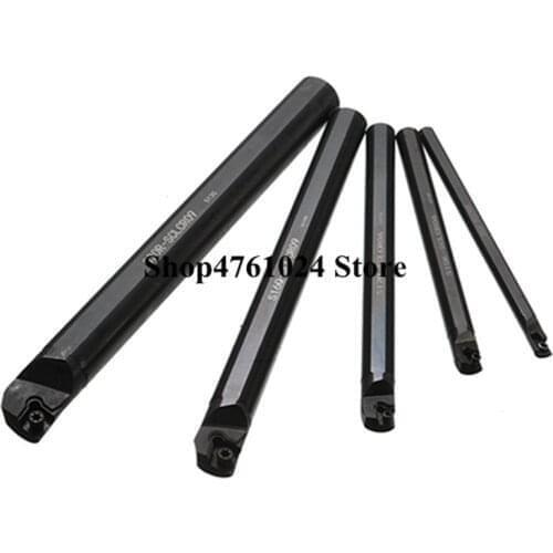 5 pieces/sets 6mm 8mm 10mm 12mm 16mm SCLCR06/SCLCR09 Lathe Turning Holder Boring Bar Insert For Semi-finishing
