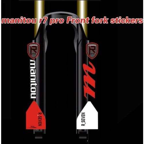 2017 Model 27.5 inch front fork stickers Manitou manitou r7 pro mountain bike front fork stickers mtb fork fork decals