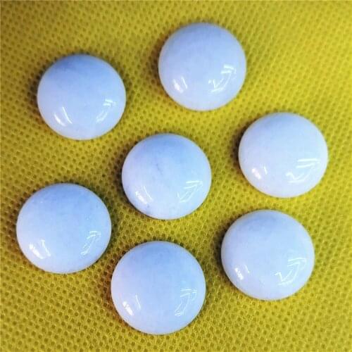 2020 fashion top quality Natural stone round cabochon 20mm stone beads 20pcs/lot Wholesale free shipping