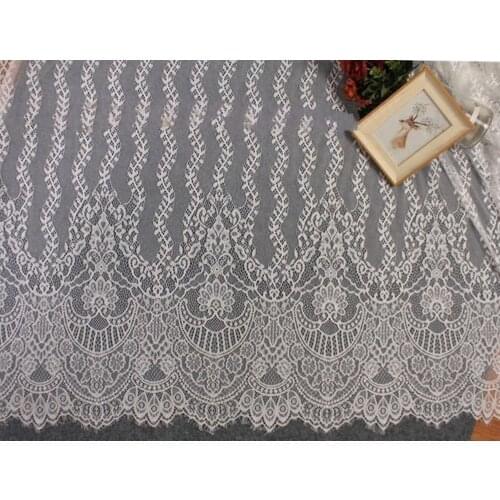 3M/Lot European new products heavyweight thick lace fabric clothing wedding dress DIY eyelash lace accessories