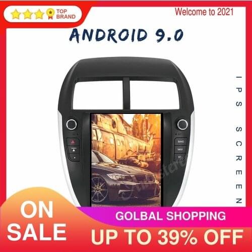 4+128G Android 9.0 Tesla Style For MITSUBISHI ASX RVR Outlander Car GPS Navigation Auto Stereo Head Unit Multimedia Player Radio