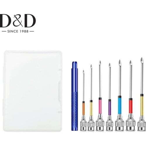 9pcs/set Embroidery Stitching Punch Needle Handmade Stainless Steel Punch Needle Sets Sewing Kits DIY Sewing Tools